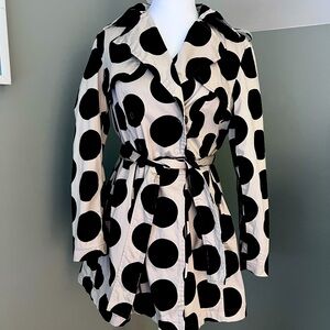 Katharine Barclay Polka Dot Trench Coat